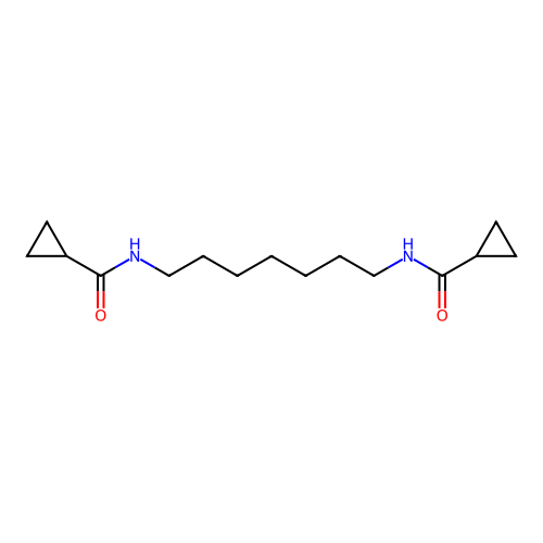 Cyclopropanecarboxamide, N,N'-1,7-heptanediylbis- structure
