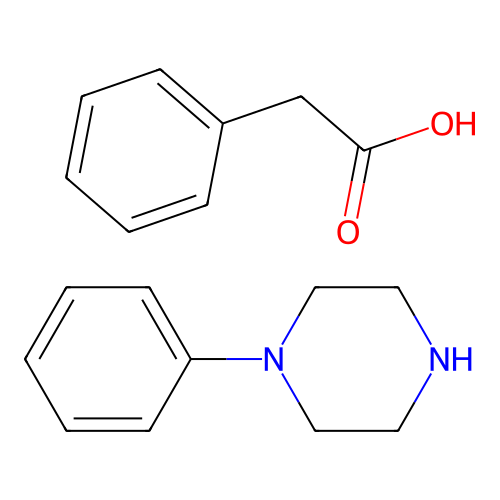 苯乙酸-1-苯基哌嗪(1:1) structure