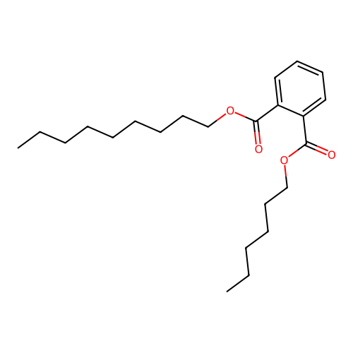Phthalic acid, hexyl nonyl ester structure