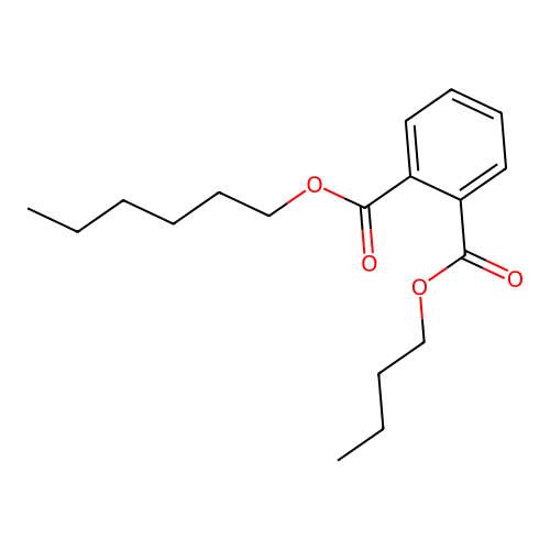 Butyl hexyl phthalate structure