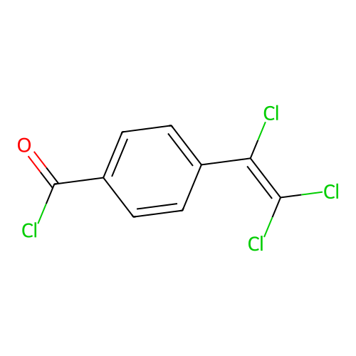 对(三氯乙烯基)苯甲酰氯 structure