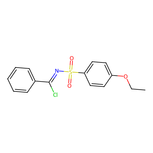 N-(Chloro-phenyl-methylene)-4-ethoxy-benzenesulfonamide structure