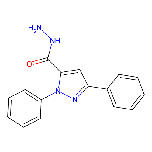 1,3-二苯基-1H-吡唑-5-甲酰肼 structure