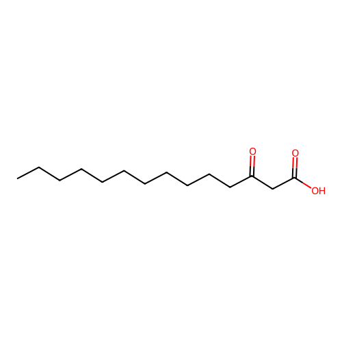 3-Oxotetradecanoic acid structure
