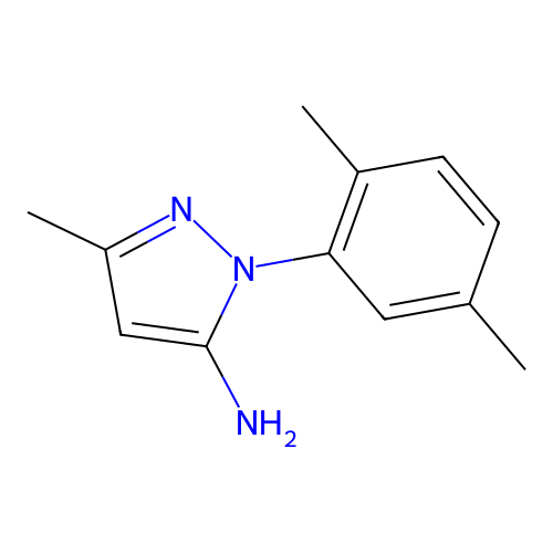 1-(2,5-Dimethylphenyl)-3-methyl-1H-pyrazol-5-amine structure