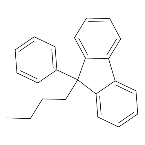 9-Butyl-9-phenylfluorene structure