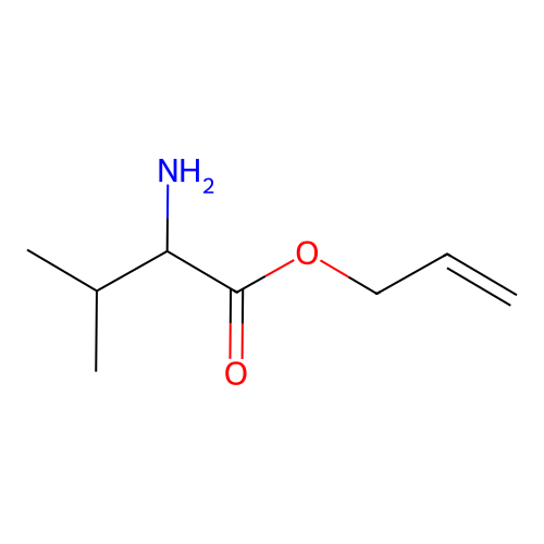 Prop-2-enyl 2-amino-3-methylbutanoate structure