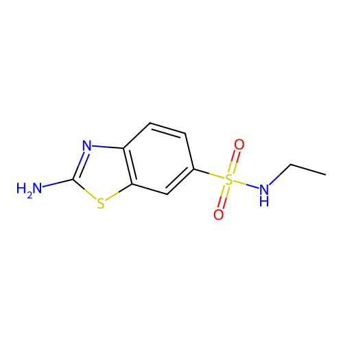 2-amino-N-ethyl-1,3-benzothiazole-6-sulfonamide structure
