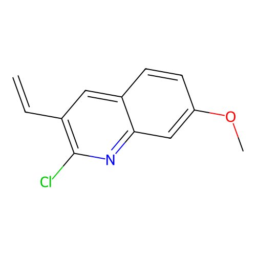 2-Chloro-7-methoxy-3-vinylquinoline structure