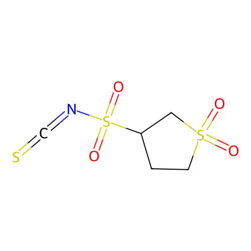 (1-Hydroxy-1-oxothiolan-3-yl)sulfonylisothiocyanate structure