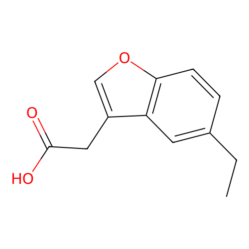 (5-Ethyl-1-benzofuran-3-yl)acetic acid structure