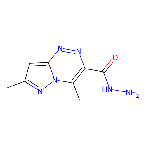 4,7-Dimethylpyrazolo[5,1-c][1,2,4]triazine-3-carbohydrazide structure