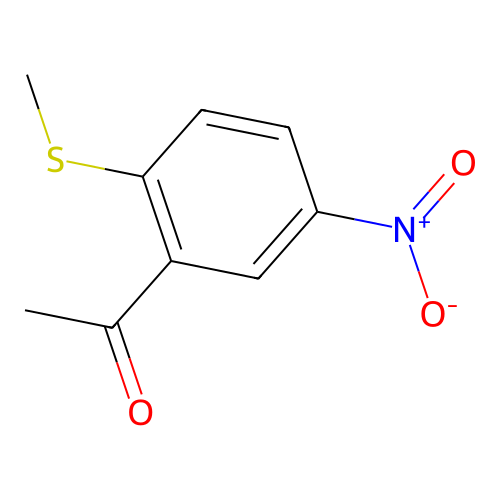 1-[2-(Methylsulfanyl)-5-nitrophenyl]ethan-1-one structure