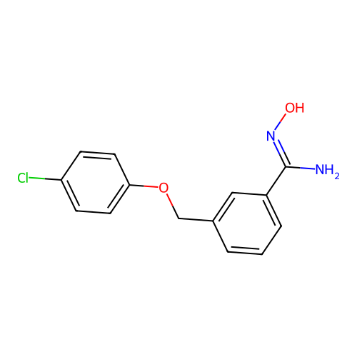 3-((4-Chlorophenoxy)methyl)-N'-hydroxybenzimidamide structure