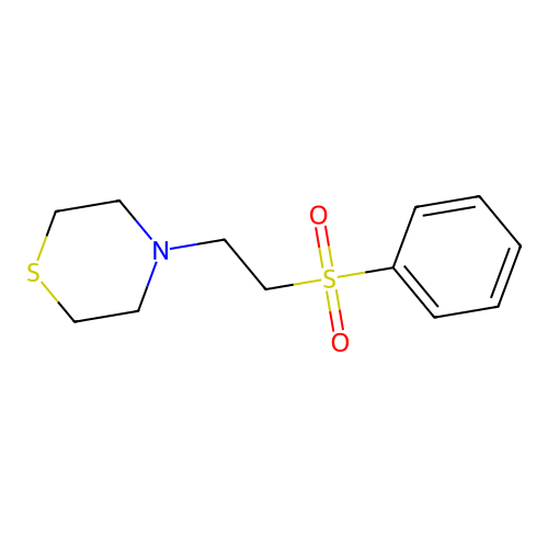 4-[2-(Phenylsulfonyl)ethyl]thiomorpholine structure