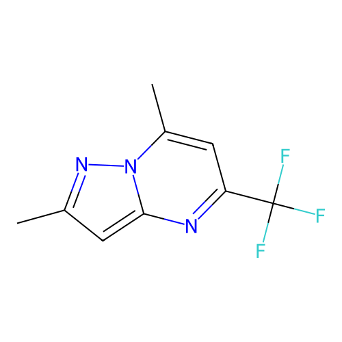 2,7-Dimethyl-5-(trifluoromethyl)pyrazolo[1,5-a]pyrimidine structure