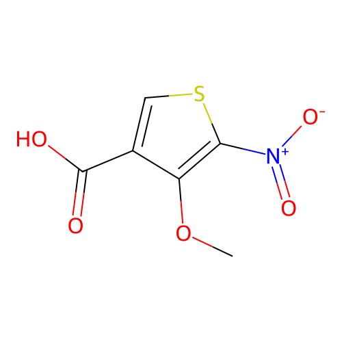 4-methoxy-5-nitro-thiophene-3-carboxylic Acid structure