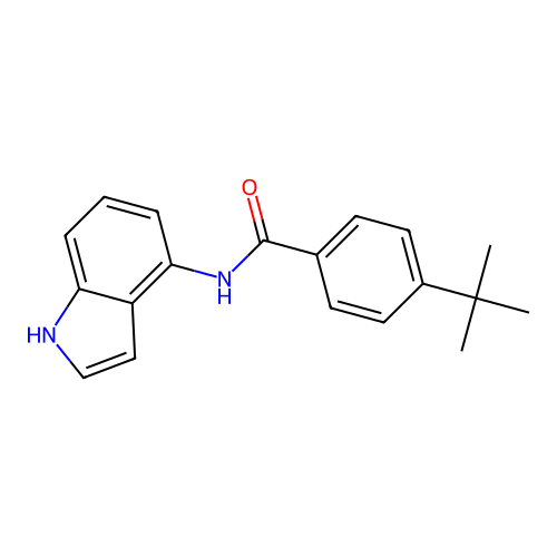 4-tert-butyl-N-(1H-indol-4-yl)benzamide structure