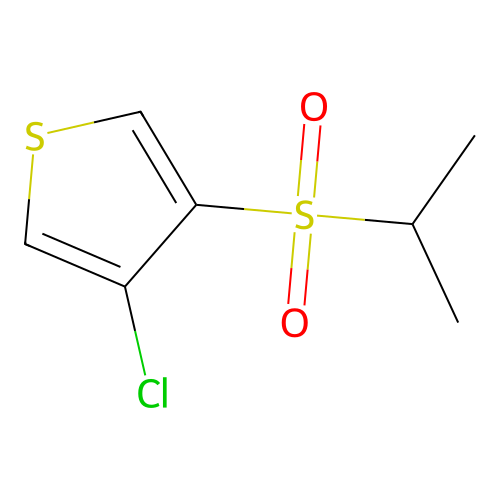 3-Chloro-4-propan-2-ylsulfonylthiophene structure