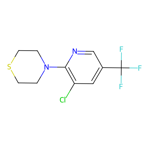 4-(3-Chloro-5-(trifluoromethyl)pyridin-2-yl)thiomorpholine structure