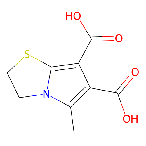 5-methyl-2H,3H-pyrrolo[2,1-b][1,3]thiazole-6,7-dicarboxylic acid structure