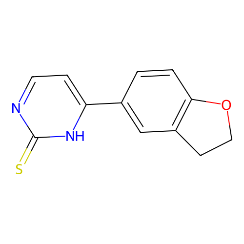 6-(2,3-dihydrobenzofuran-5-yl)-1H-pyrimidine-2-thione structure