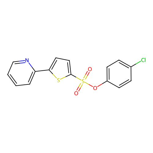 4-Chlorophenyl 5-(2-pyridinyl)-2-thiophenesulfonate structure