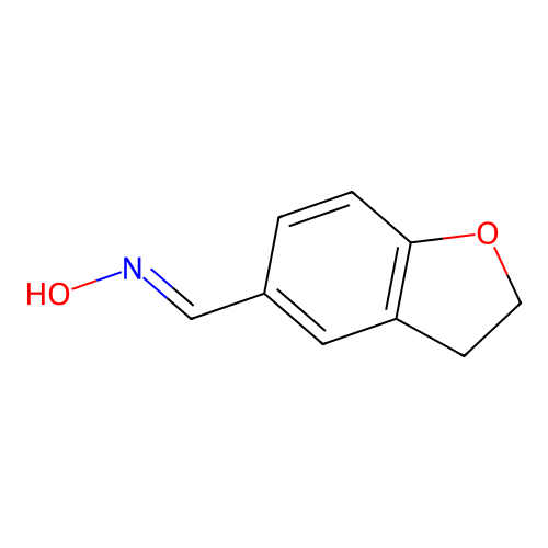 N-(2,3-dihydro-1-benzofuran-5-ylmethylidene)hydroxylamine structure