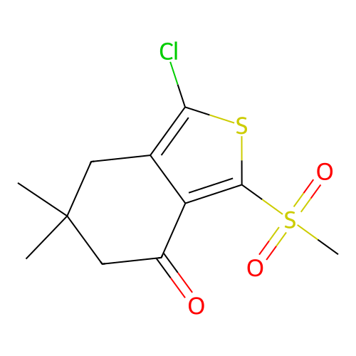 1-Chloro-6,6-dimethyl-3-methylsulfonyl-5,7-dihydro-2-benzothiophen-4-one structure