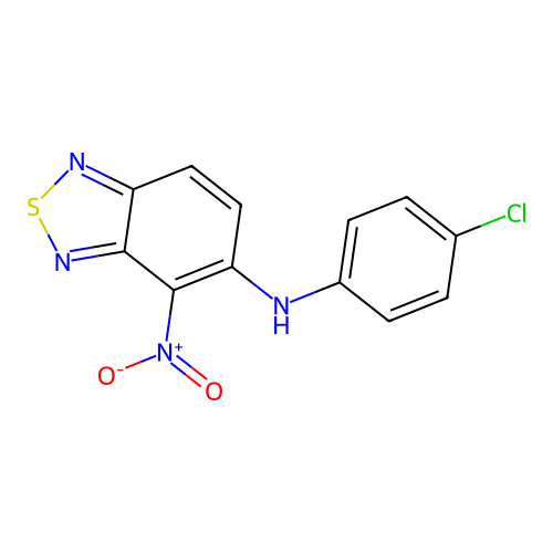 2,1,3-Benzothiadiazol-5-amine, N-(4-chlorophenyl)-4-nitro- structure