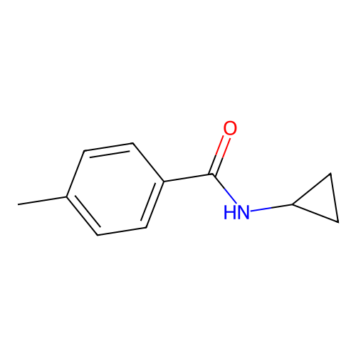 N-cyclopropyl-4-methylbenzamide structure