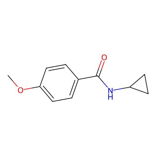 N-cyclopropyl-4-methoxybenzamide structure