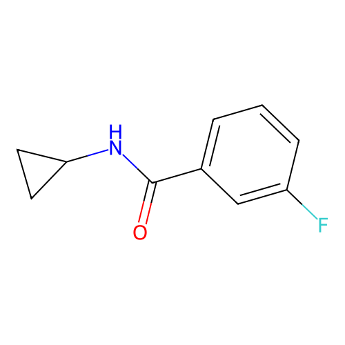 N-Cyclopropyl-3-fluorobenzamide structure