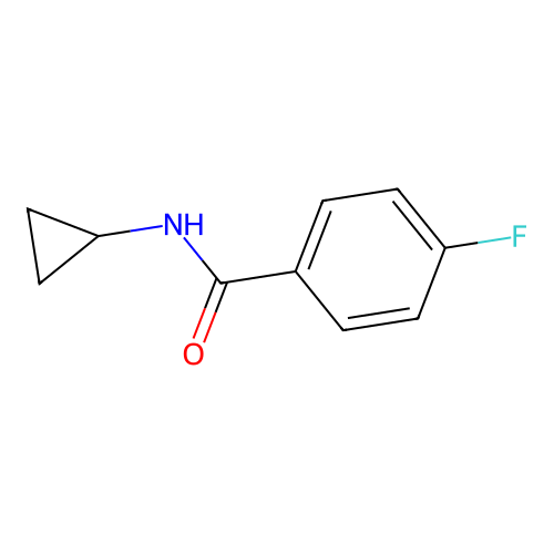 N-cyclopropyl-4-fluorobenzamide structure