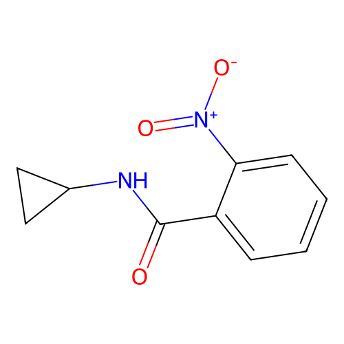 N-Cyclopropyl-2-nitrobenzamide structure