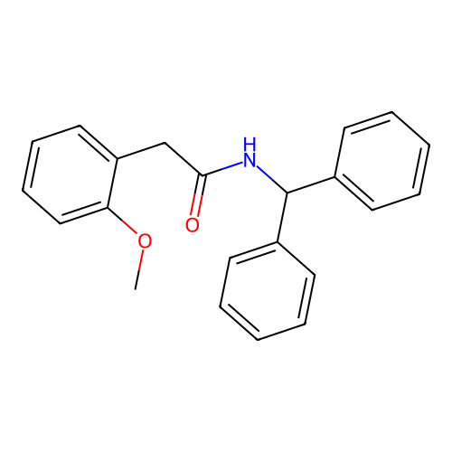 Benzeneacetamide, N-(diphenylmethyl)-2-methoxy- structure