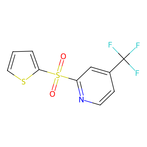 2-Thiophen-2-ylsulfonyl-4-(trifluoromethyl)pyridine structure