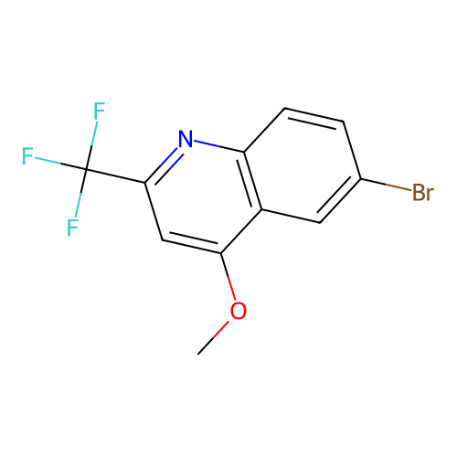 6-Bromo-4-methoxy-2-(trifluoromethyl)quinoline structure