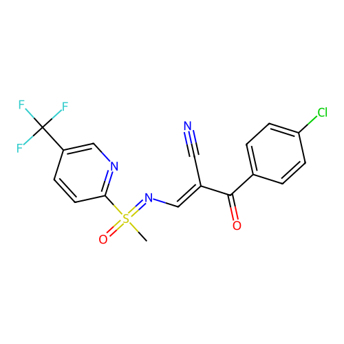 2-(4-chlorobenzoyl)-3-[[methyl-oxo-[5-(trifluoromethyl)pyridin-2-yl]- structure