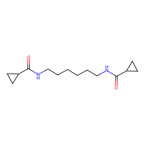 Cyclopropanecarboxamide, N,N'-1,6-hexanediylbis- structure