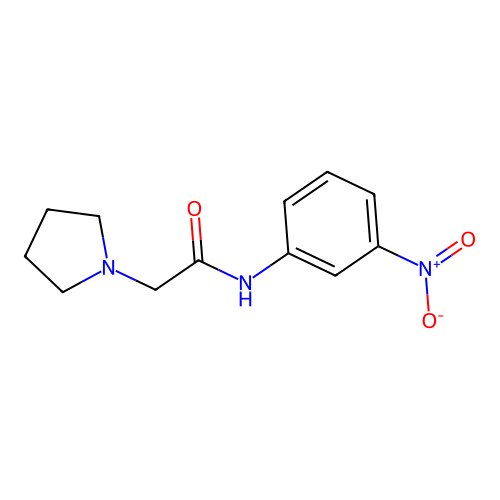N-(3-nitrophenyl)-2-(1-pyrrolidinyl)acetamide hydrochloride structure