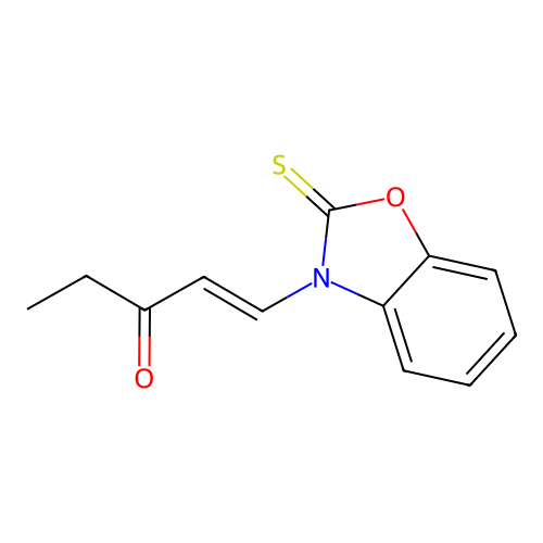 1-Penten-3-one, 1-(2-thioxo-3(2H)-benzoxazolyl)- structure