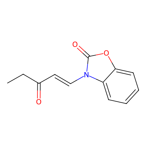 2(3H)-Benzoxazolone, 3-(3-oxo-1-pentenyl)- structure