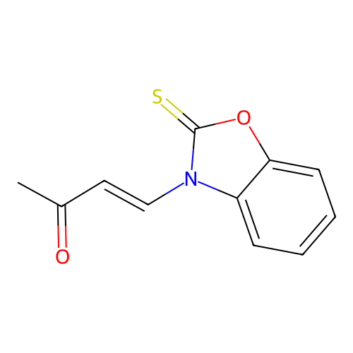 3-Buten-2-one, 4-(2-thioxo-3(2H)-benzoxazolyl)- structure
