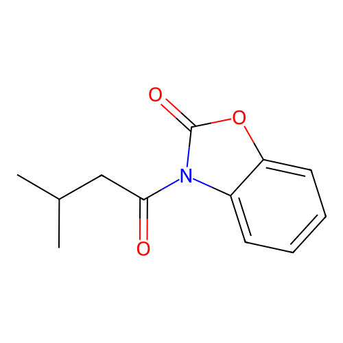 2(3H)-Benzoxazolone, 3-(3-methyl-1-oxobutyl)- structure