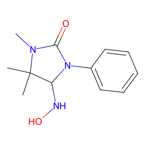 5-(Hydroxyamino)-3,4,4-trimethyl-1-phenylimidazolidin-2-one structure
