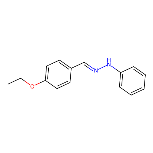 p-Ethoxybenzaldehyde phenylhydrazone structure