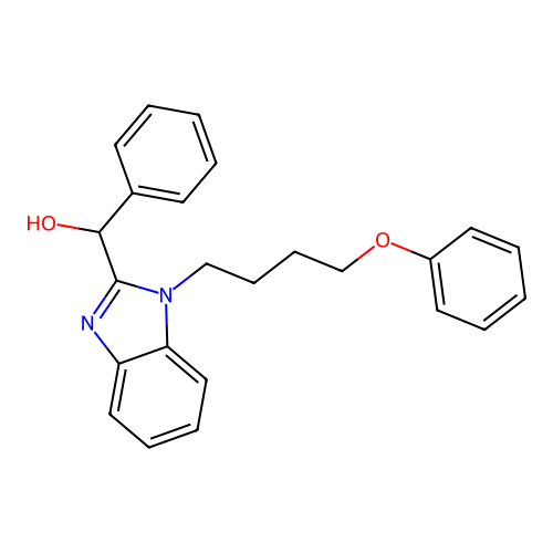 [1-(4-Phenoxybutyl)benzimidazol-2-yl]-phenylmethanol structure