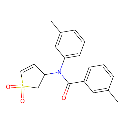N-(1,1-dioxido-2,3-dihydrothiophen-3-yl)-3-methyl-N-(m-tolyl)benzamide structure