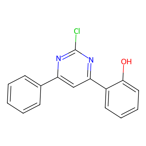 Phenol, 2-(2-chloro-6-phenyl-4-pyrimidinyl)- structure
